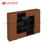 Móveis de escritório profissionais de madeira da China Executive Shape L Boss Luxury Office Desk com estante