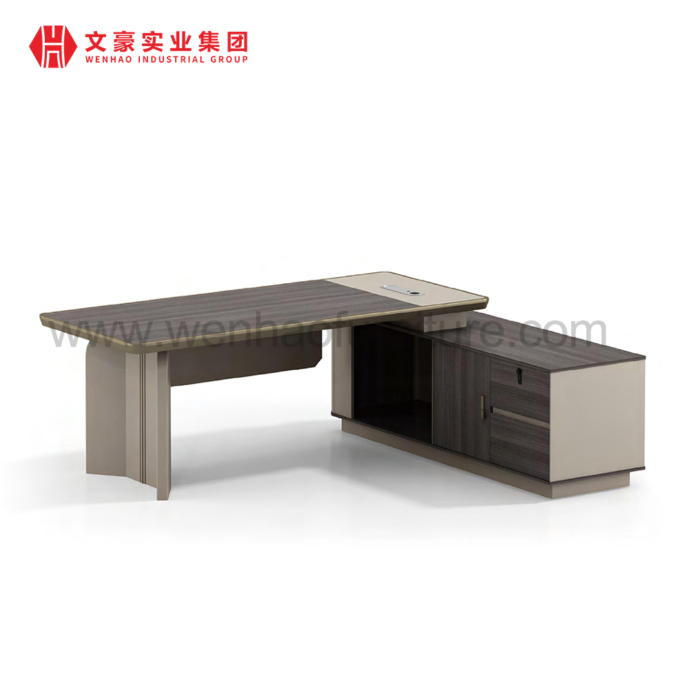 Fornecedores chineses CEO Mesa de escritório moderna Boss Executive Desk Office Computer Shape L Desk
