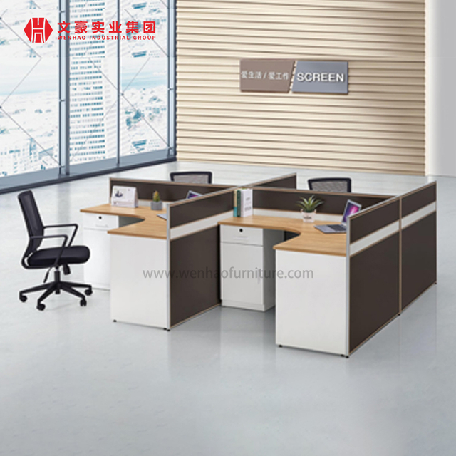 Fábrica de estações de trabalho na China Fabricante chinês de mesa de escritório com tela de trabalho