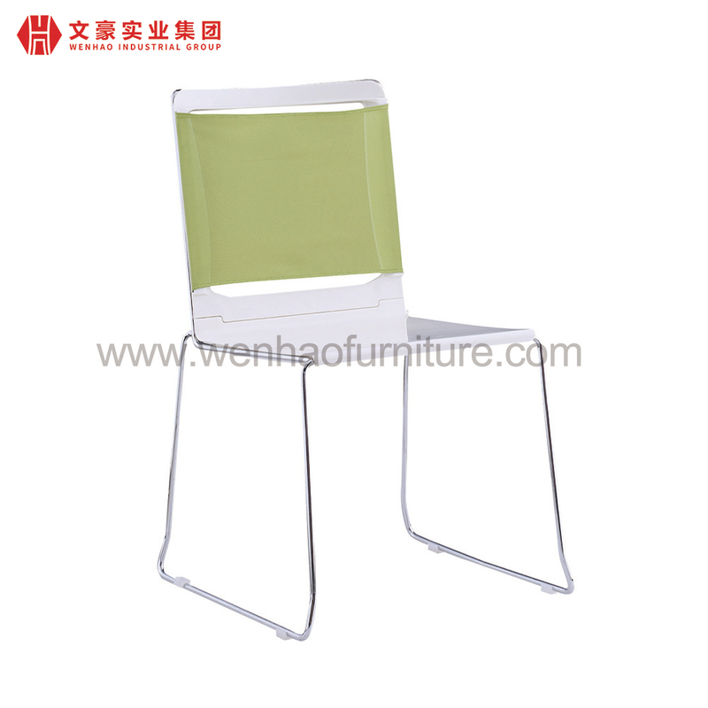Cadeira de conferência de treinamento com mesa de escrita de estrutura de aço Cadeiras ergonômicas produtos de espaço de escritório