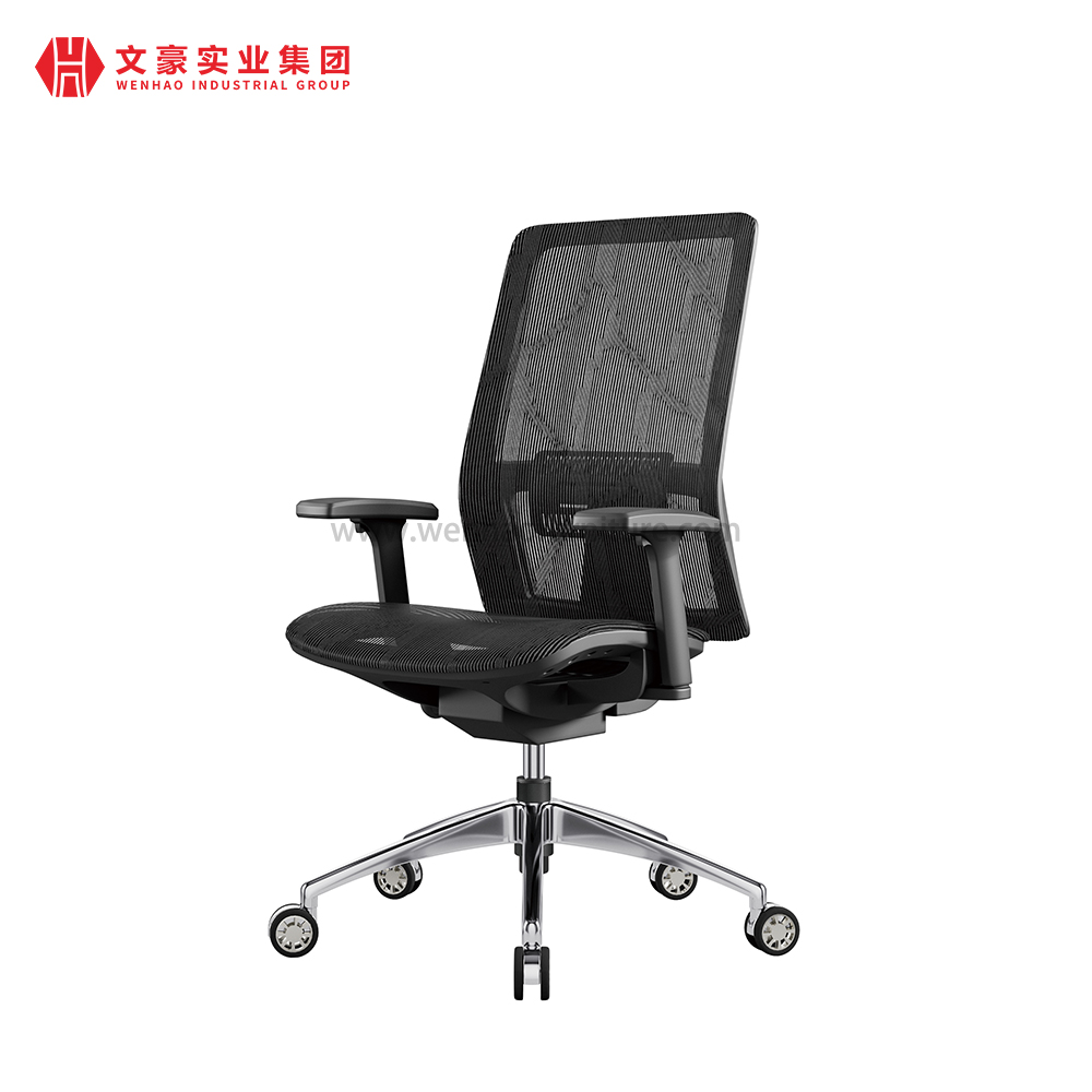 Fornecimento de cadeiras giratórias de escritório ergonômicas de malha cinza de alta qualidade na China