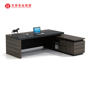 Mesa de escritório Boss em forma de L Mesa executiva Boss Design CEO Gerente Móveis de escritório