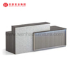 Mesa de recepção de luxo com logotipo personalizado, mesa de recepção moderna para salão de hotel