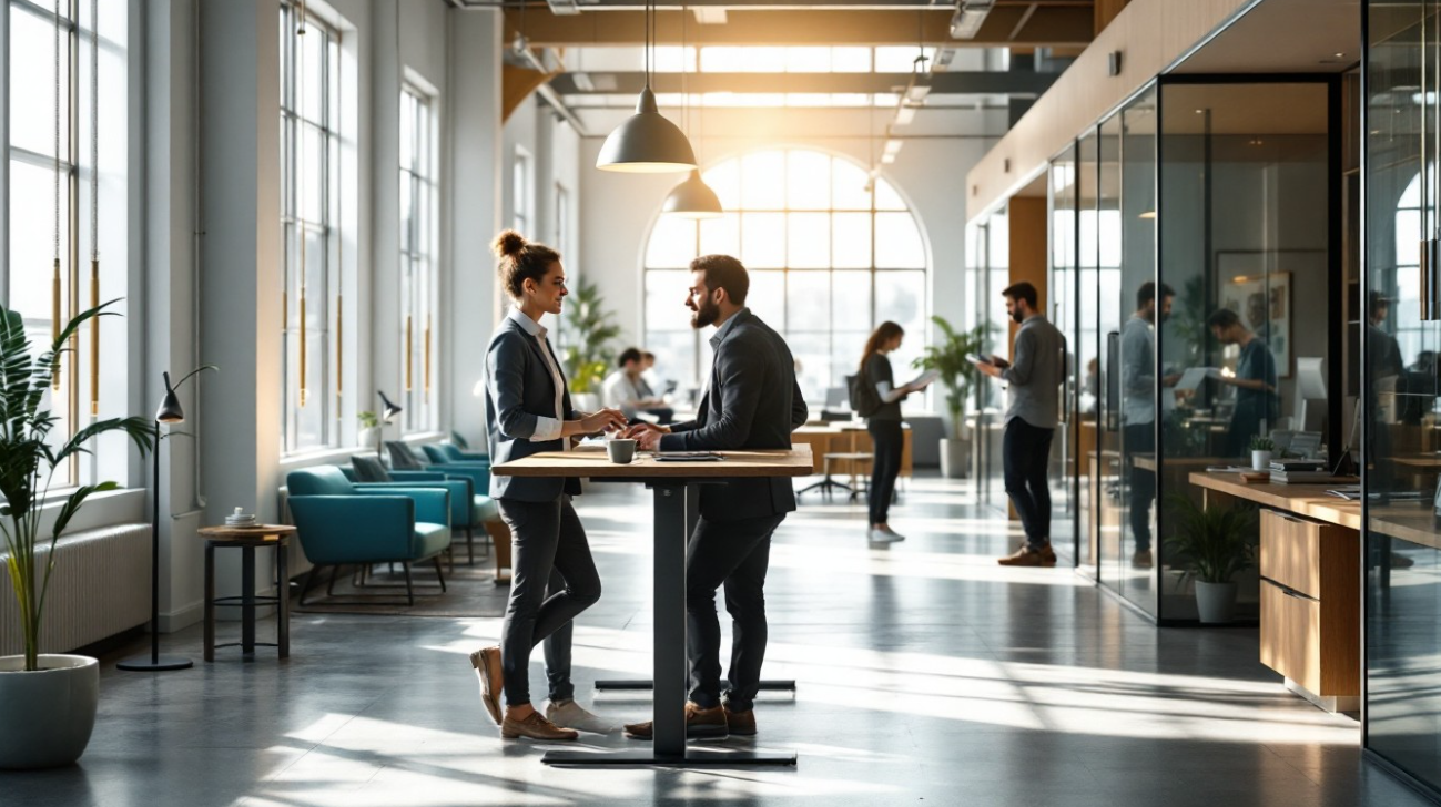 mesa de p&eacute; ajust&aacute;vel