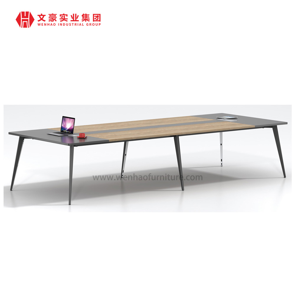 Mesa de reunião de escritório moderna, visita de trabalho simples, mesa de conferência de discussão de luxo