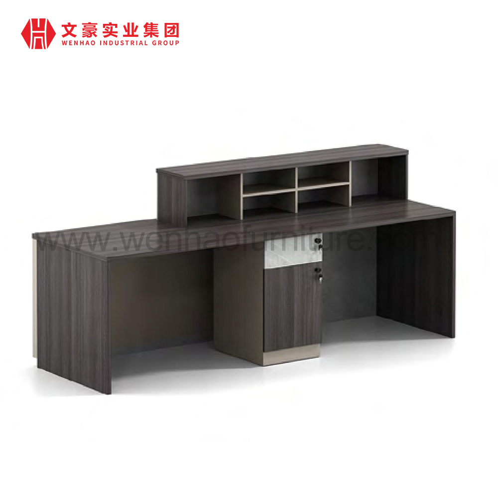 Mesa de recepção de luxo com logotipo personalizado, mesa de recepção moderna para salão de hotel