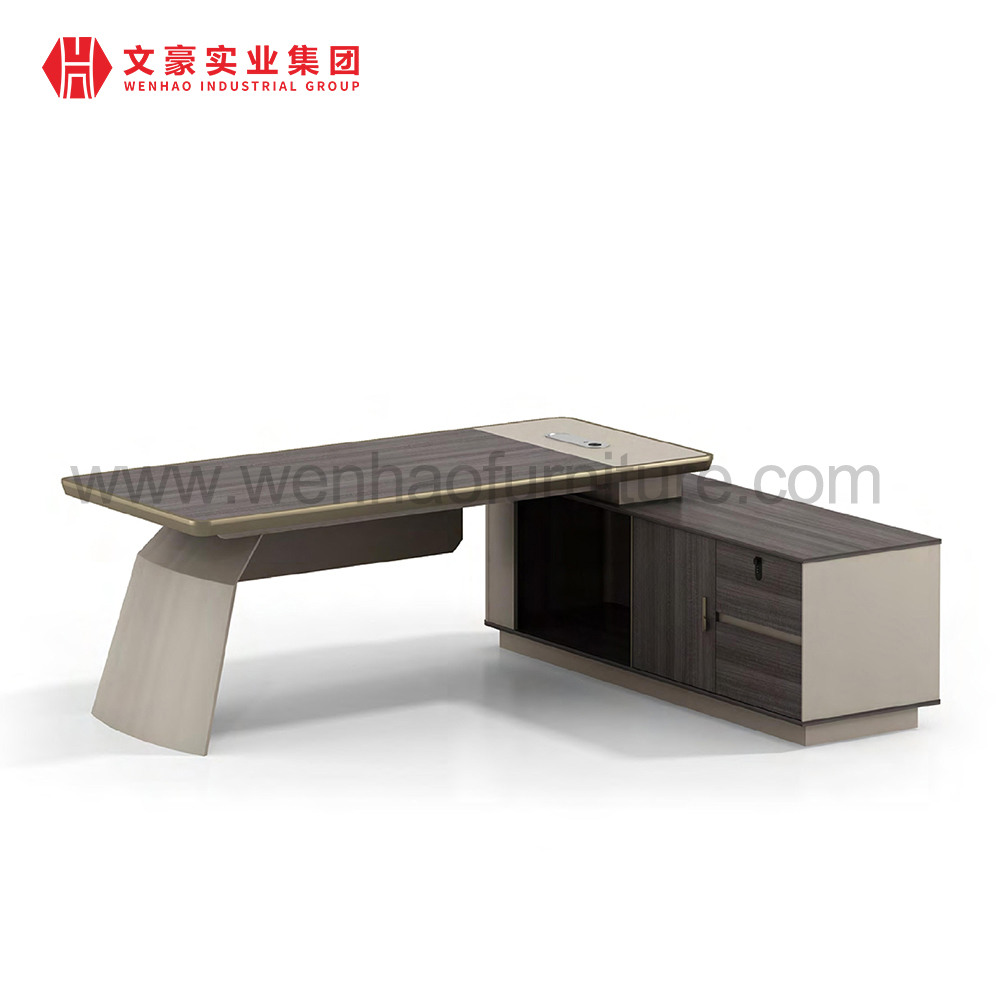 Conjunto de mesa e cadeira de escritório para gerente Executivo Mesa de CEO Mesa de escritório Designer Mesas executivas