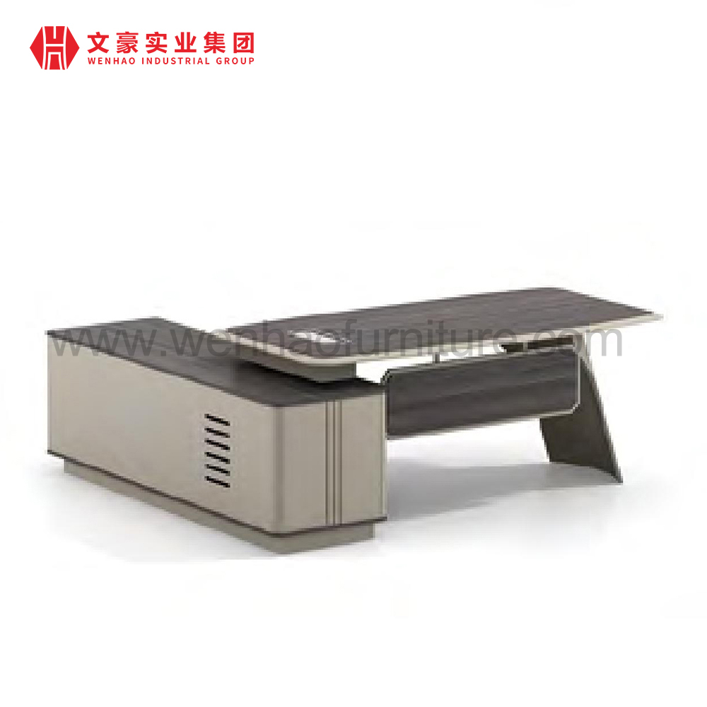 L comercial tabela do chefe da mesa do gerente da melamina da mesa da forma para o escritório