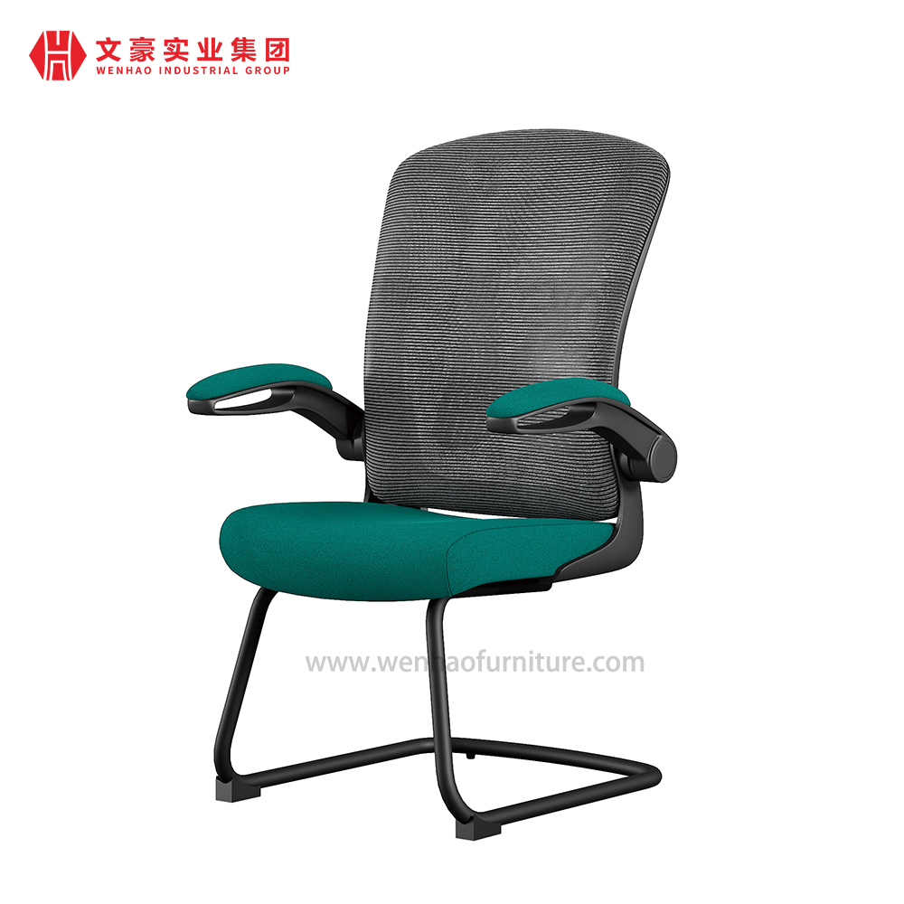 Cadeiras de mesa estofadas verdes modernas da cadeira de conferência do escritório da malha