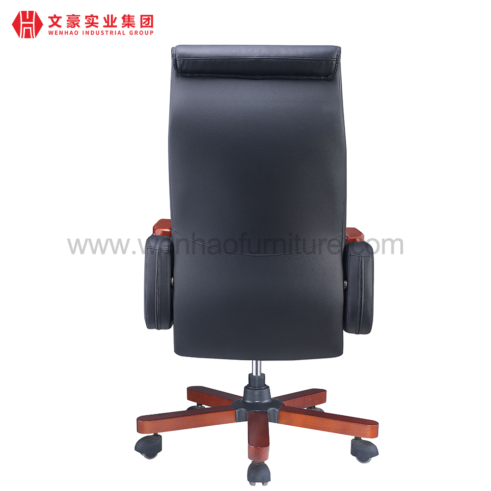 Cadeiras de mesa estofadas clássicas de couro ergonômicas da cadeira do escritório executivo da parte alta